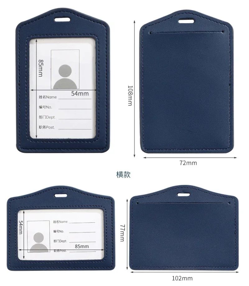 Premium Genuine Leather ID & Credit Card Holder – Versatile Badge & Card Case