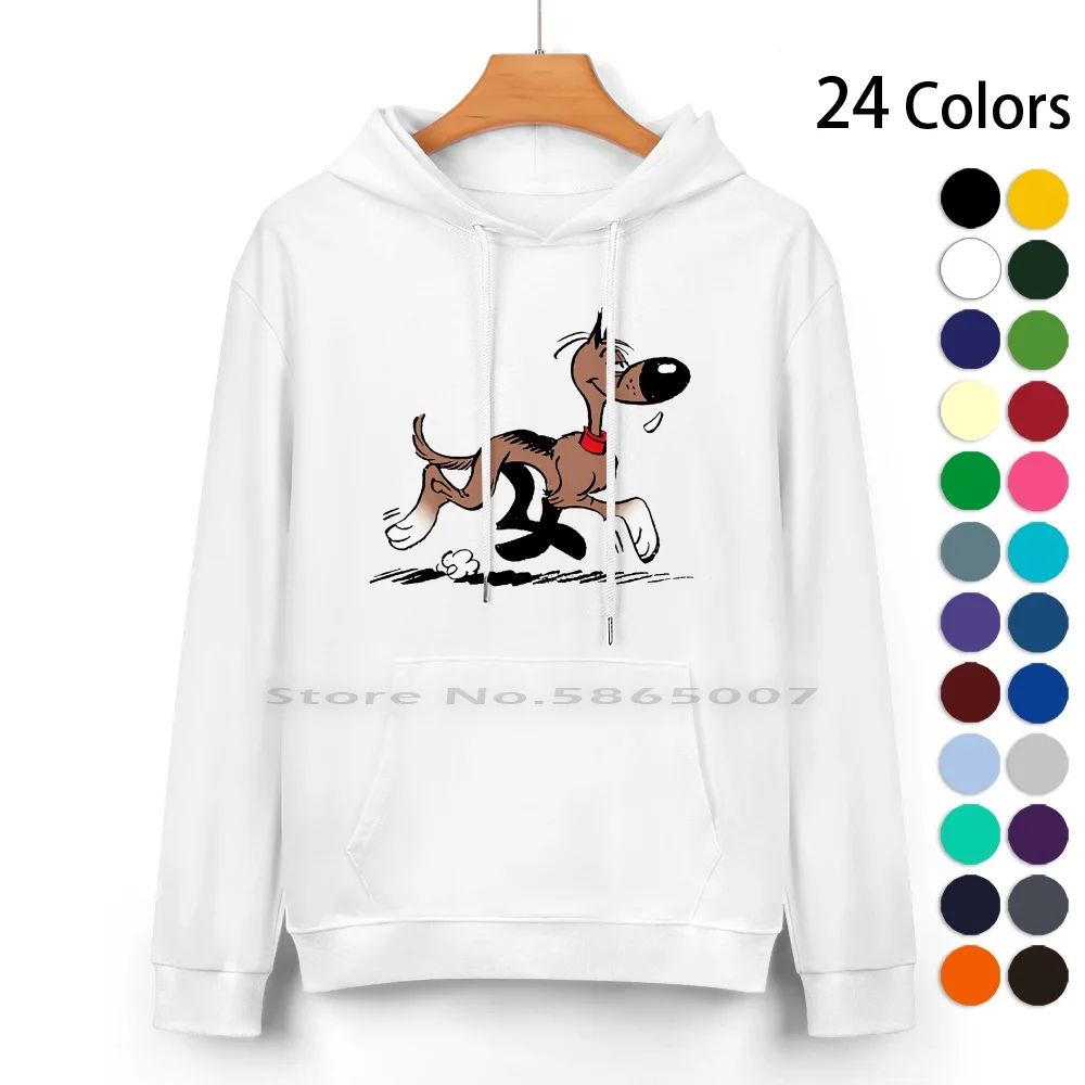 Rantanplan, Design Accattivante, Maglione Con Cappuccio In Puro Cotone 24 Colori Dog Friendly Funny Trend Lucky Luke Bd Moda Popolare 100%