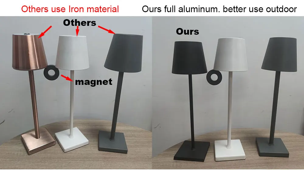 de poupança energia iluminação estilo moderno led bateria alumínio