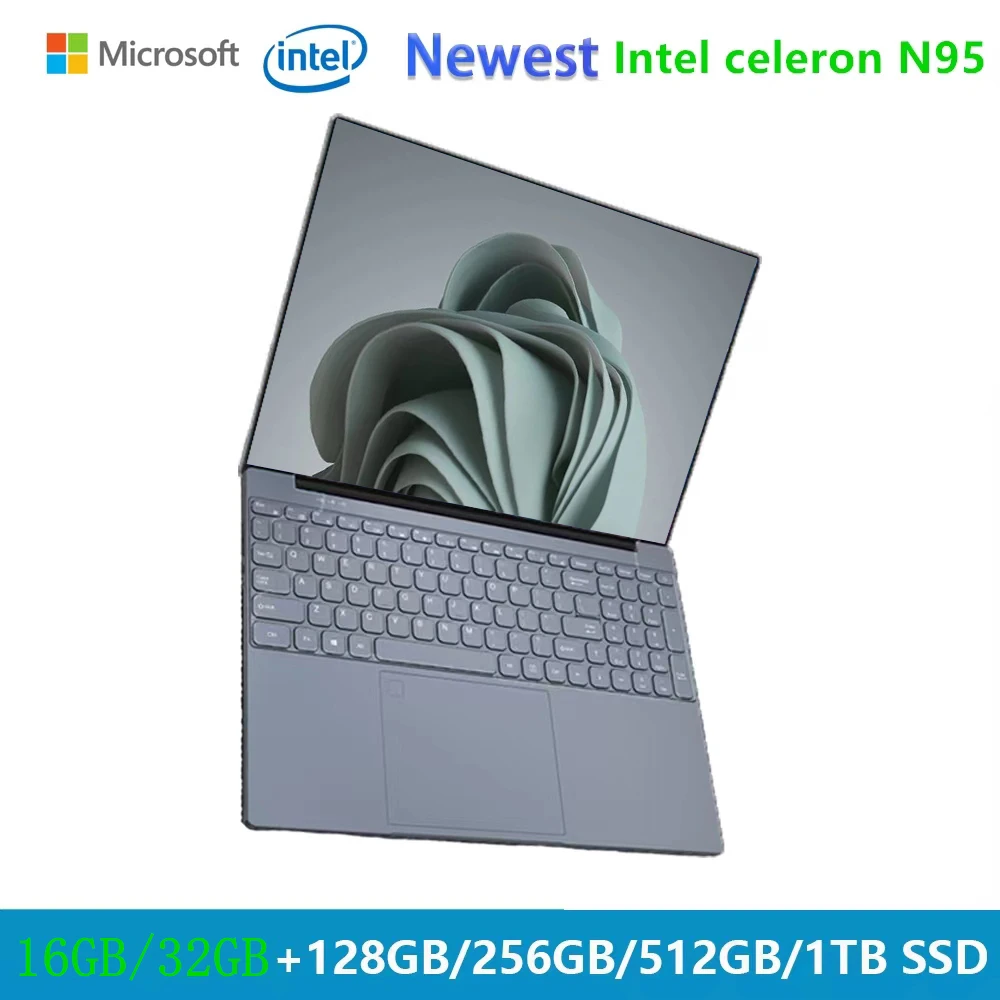 Carbayta Office Laptop Windows 11 Gaming Notebook Economici Netbook 16 "12Th Intel Alder N95 Ram 16Gb 32Gb Ddr4 Tastiera Retroilluminata