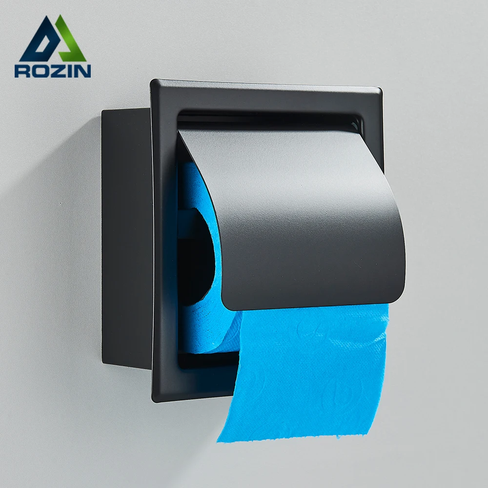 Guoxing Toilet Roll Holder Set, 3 Pieces Wall Mounted Bathroom