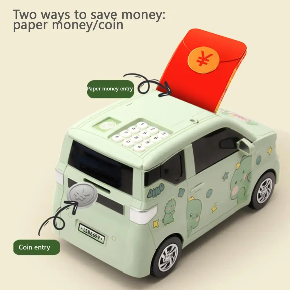 Kids Toys Moneybox Piggy Bank Car Money To Save with Key Fingerprint Password Unlock Cash Coin Bank Alcancias for Children Gifts 3