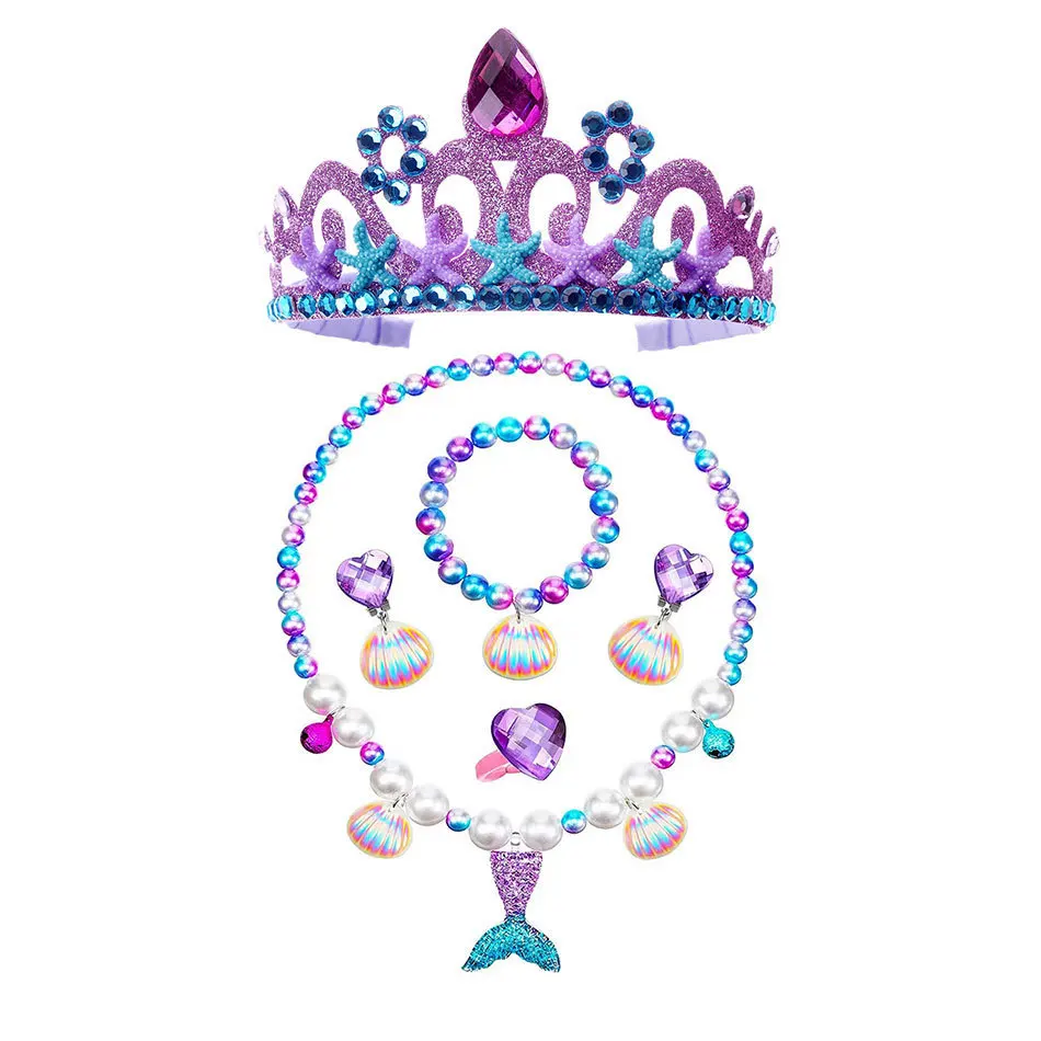 thumbnail image 1 of Vestido de princesa Ariel para niñas, disfraz de cola de sirena para carnaval, cumpleaños, Halloween, ropa de fiesta, novedad de 2023, 1 of 5