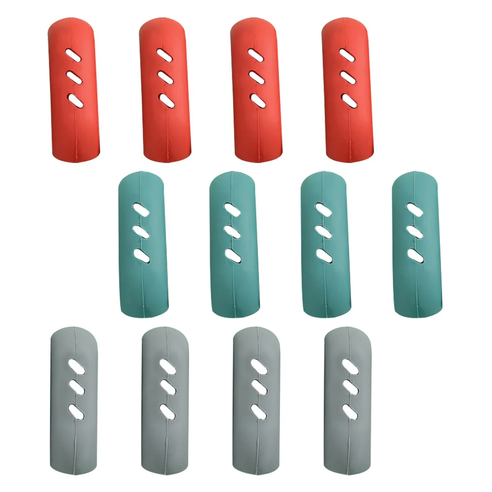 

12 Pcs Heat Pad Pot Ear Clip Oven Mitts Panhandle Grip Holders Silica Gel Silicone Sleeve