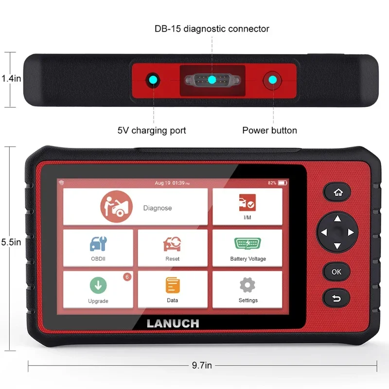 

Crp909e Car Fault Decoder Diagnosis Equipment Overseas Multi-Language Edition