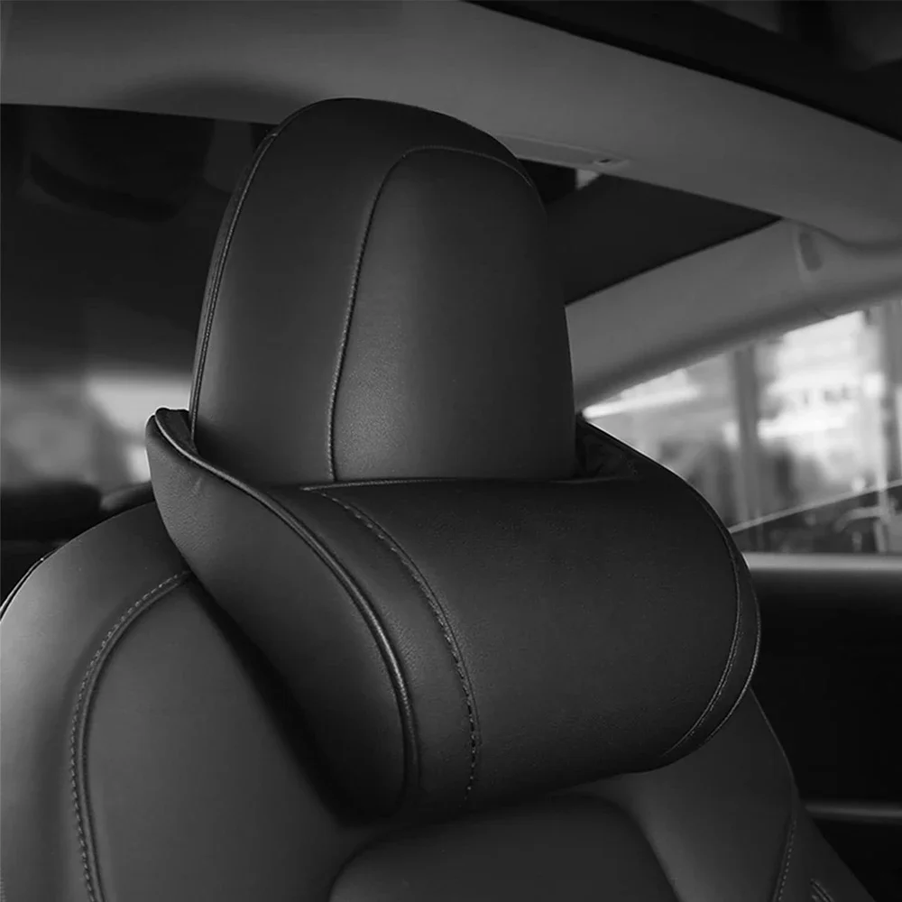 Car neck pillow elastic strap non-slip installation