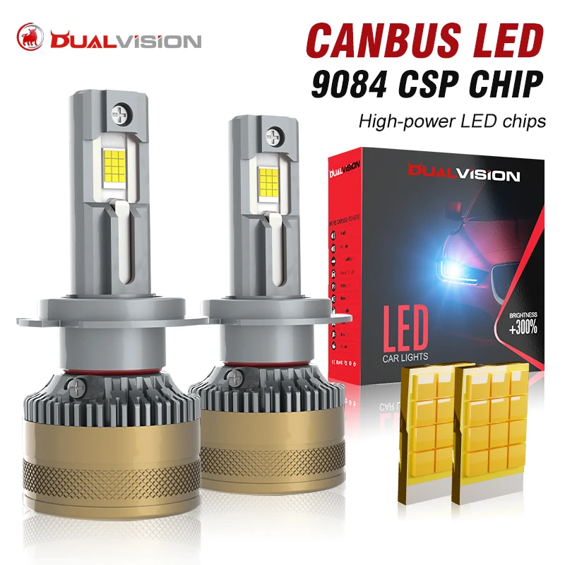 LED Car Headlights LED Car Lights LED Lights LED Bulbs LED Headlights Car Headlamps 300W 30000LM H7 H4 H11 LED Headlight High Power 9084 CSP Canbus H1 H9 H8 9005 HB3 9006 HB4 9012 HIR2 Turbo Lamp 6000K