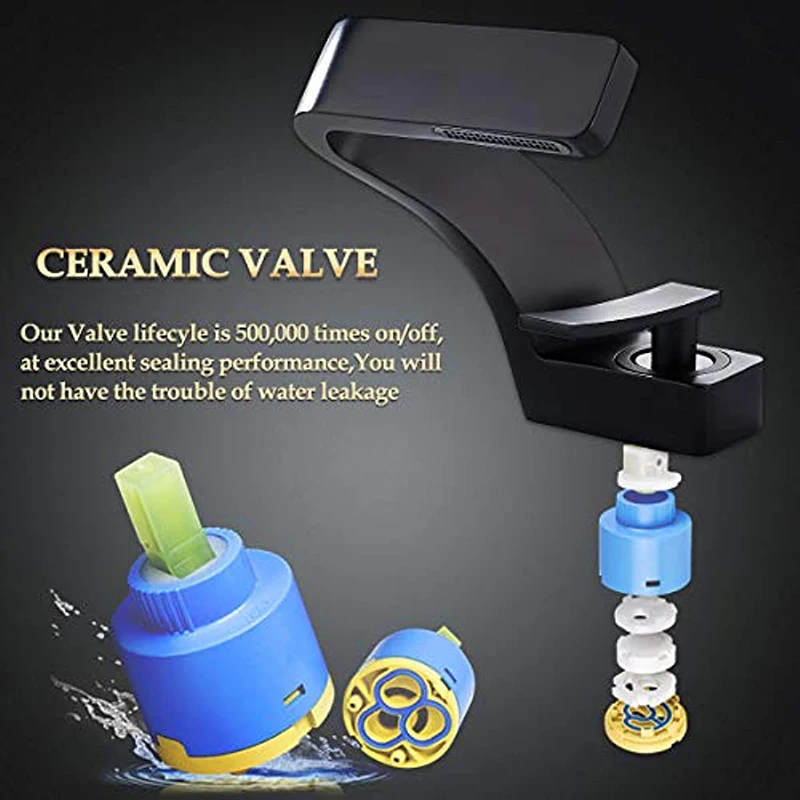 Brushed Gold&Black Faucet Bathroom Sink Faucets Hot Cold Water Mixer Crane Deck Mounted Single Hole Bath Tap Chrome Finished basin faucet,bathroom faucet