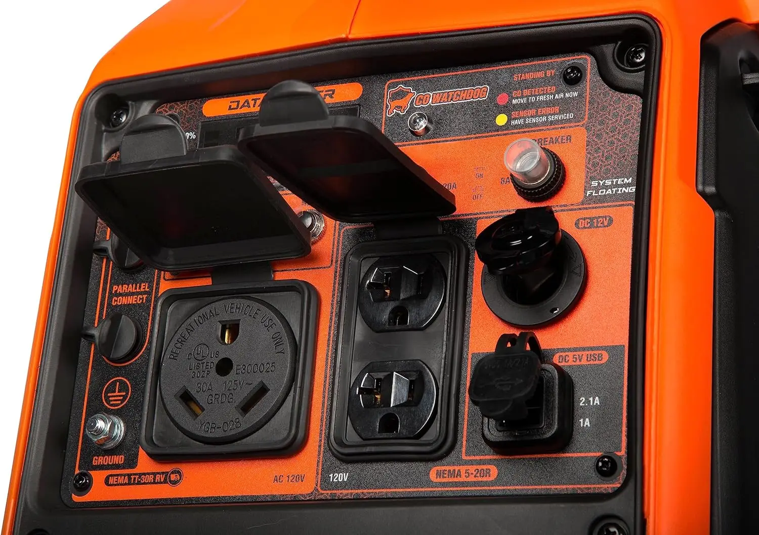 Portable Inverter Generator Quiet and Lightweight 3600-Watt Dual Fuel RV-Ready Portable Inverter Generator with Fuel Shut Off and CO Watchdog