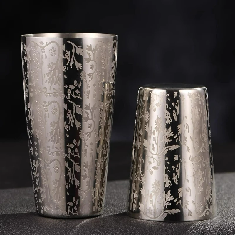 3-13Pcs Stainless Steel Cocktail Shaker Set Professional Bartender Boston Shaker Sets Cocktail Utensils Mixer Kit Bar Accessory