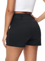 Women's Summer Shorts Casual Joker Gym Yoga Loose Breathable Quick Drying with Pockets for Mobile Phone Running High Waist Short - Image 4