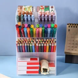 Sleek Desk Stationery Organizer & Pencil Holder Tray (ZG0228 - Transparent - 1)