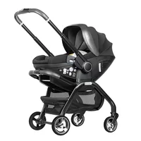 Poussette bébé 3 en 1 avec couffin, poussette de poche pliable bidirectionnelle, marcheur pour bébé, vente en gros 1