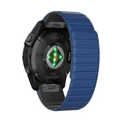 Silicone Magnetische Lussenhorlogeband - 26/22mm Versterkte Polsband