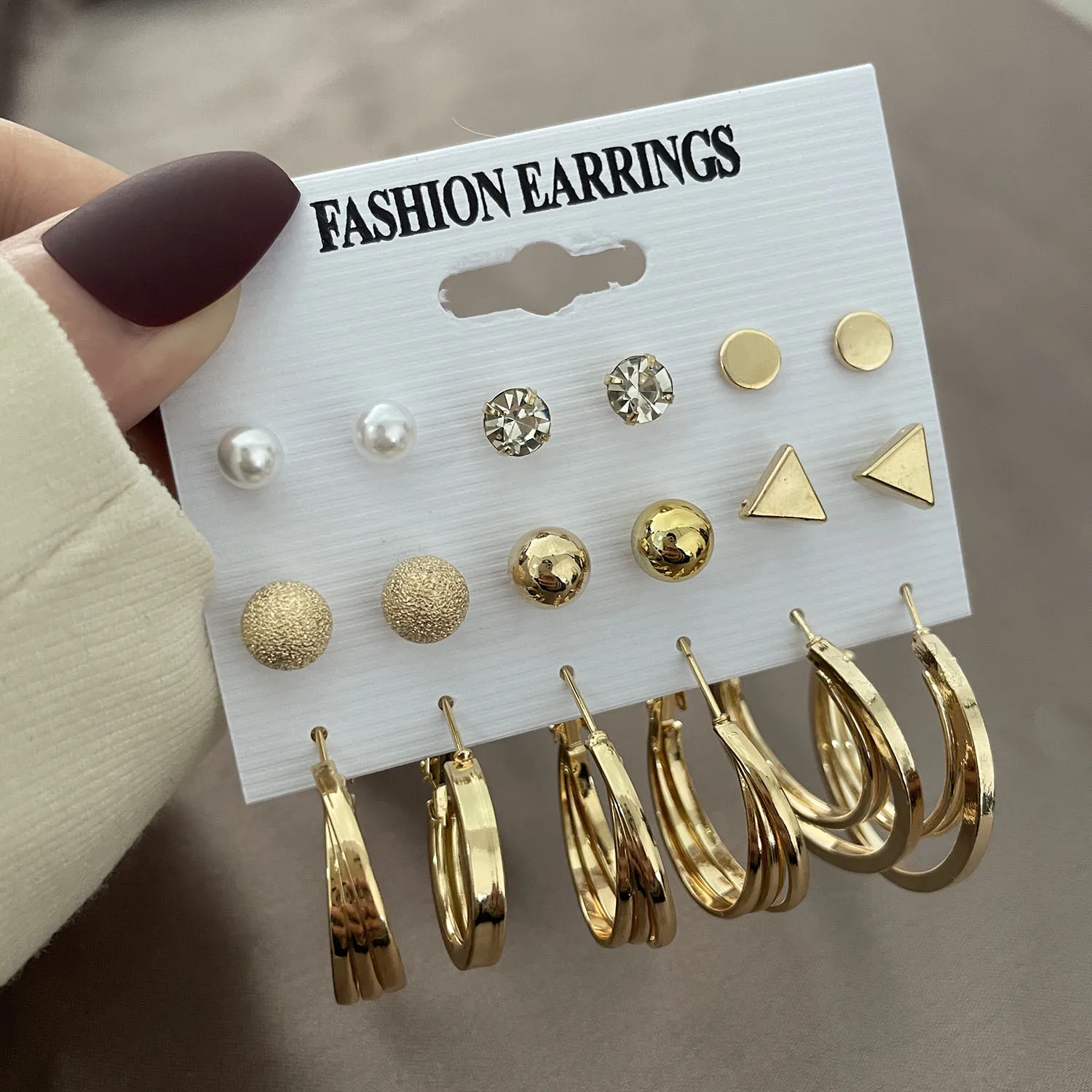 Korean Trendy Geometirc Butterfly Pearl Earrings Set For Women Resin Acrylic Star Heart Round Hoop Earrings Brincos Jewelry Gift
