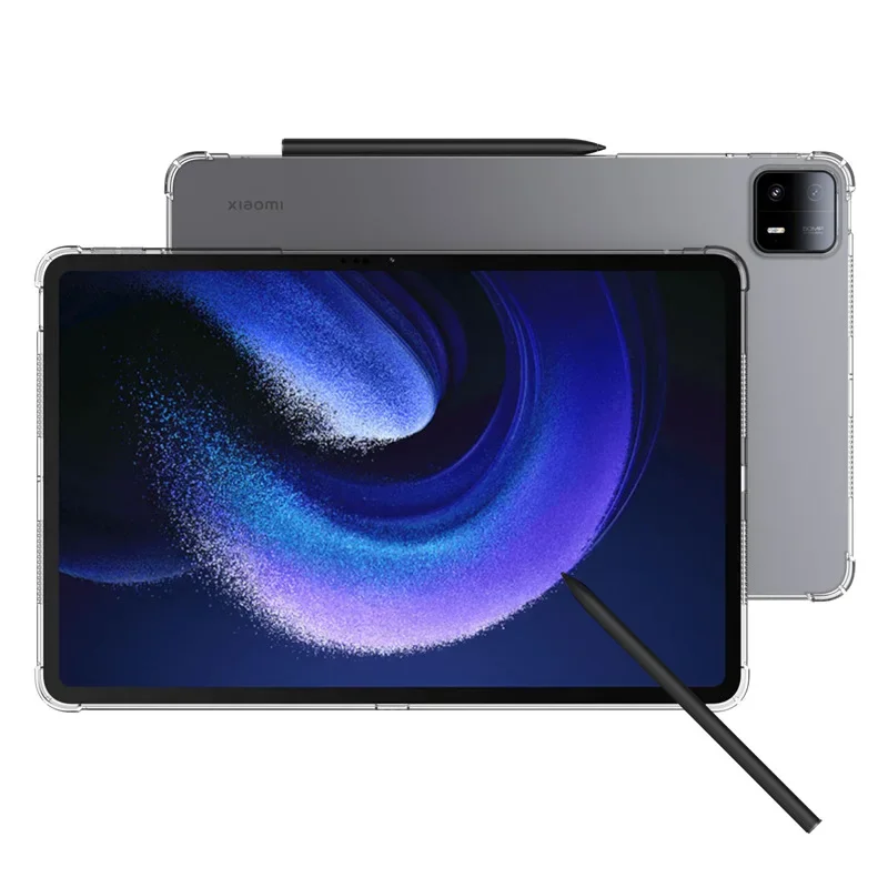 

Airbags Soft TPU For XiaoMi Pad 6 Max 14 Inch 2023 Case Clear For MiPad 5 Pro 12.4 Transparent Case Silicon Back Tablet Cover