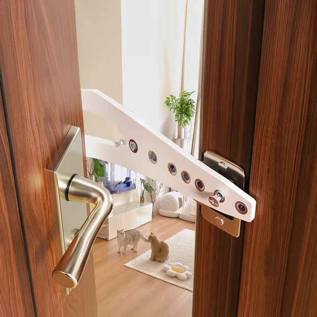Pet Fence Cat Entrance and Exit Door Ventilation Cat Entrance and Exit Door Cracks Artifact Bedroom Without Hole Punching 4