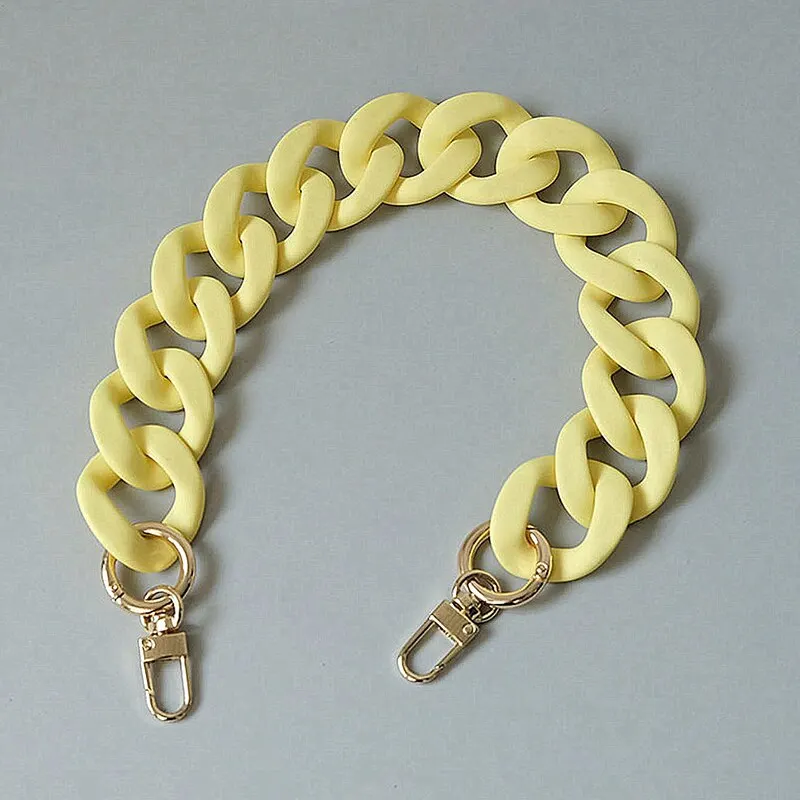 Versatile Women Bag Chain Strap Wide Chain Colorful Fashion Bag Accessories Bag Chain