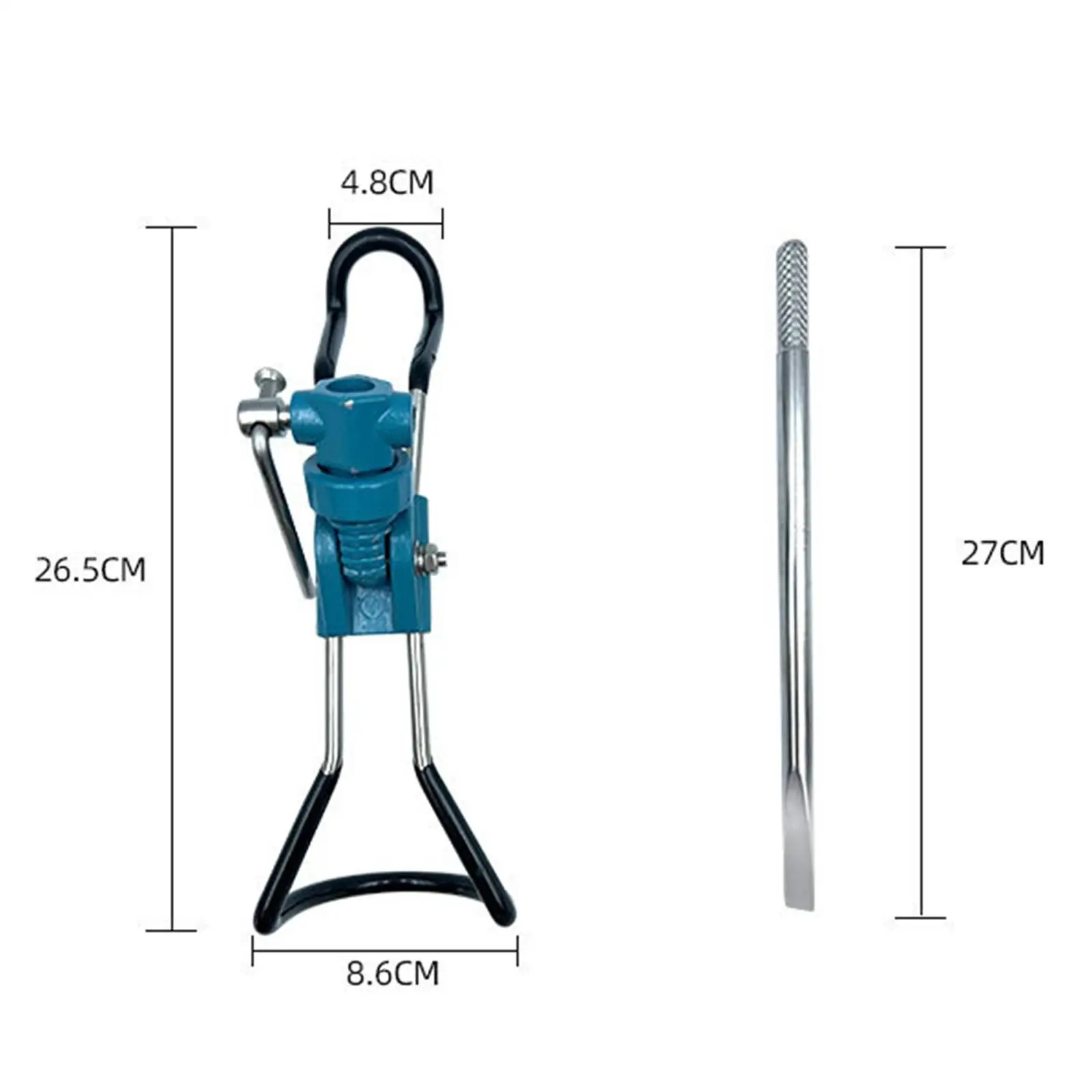 Fishing Rod Holder, Fishing Rod Stand, Stainless Steel Holder, Portable Equipment Outdoor Accessories