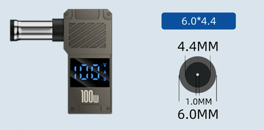 PD100W Typ-C zu DC Stecker Konverter USB C zu Laptop Lade Adapter Power Ladegerät Anschluss Spitze für Lenovo Asus HP Dell Samsung – Detail 19