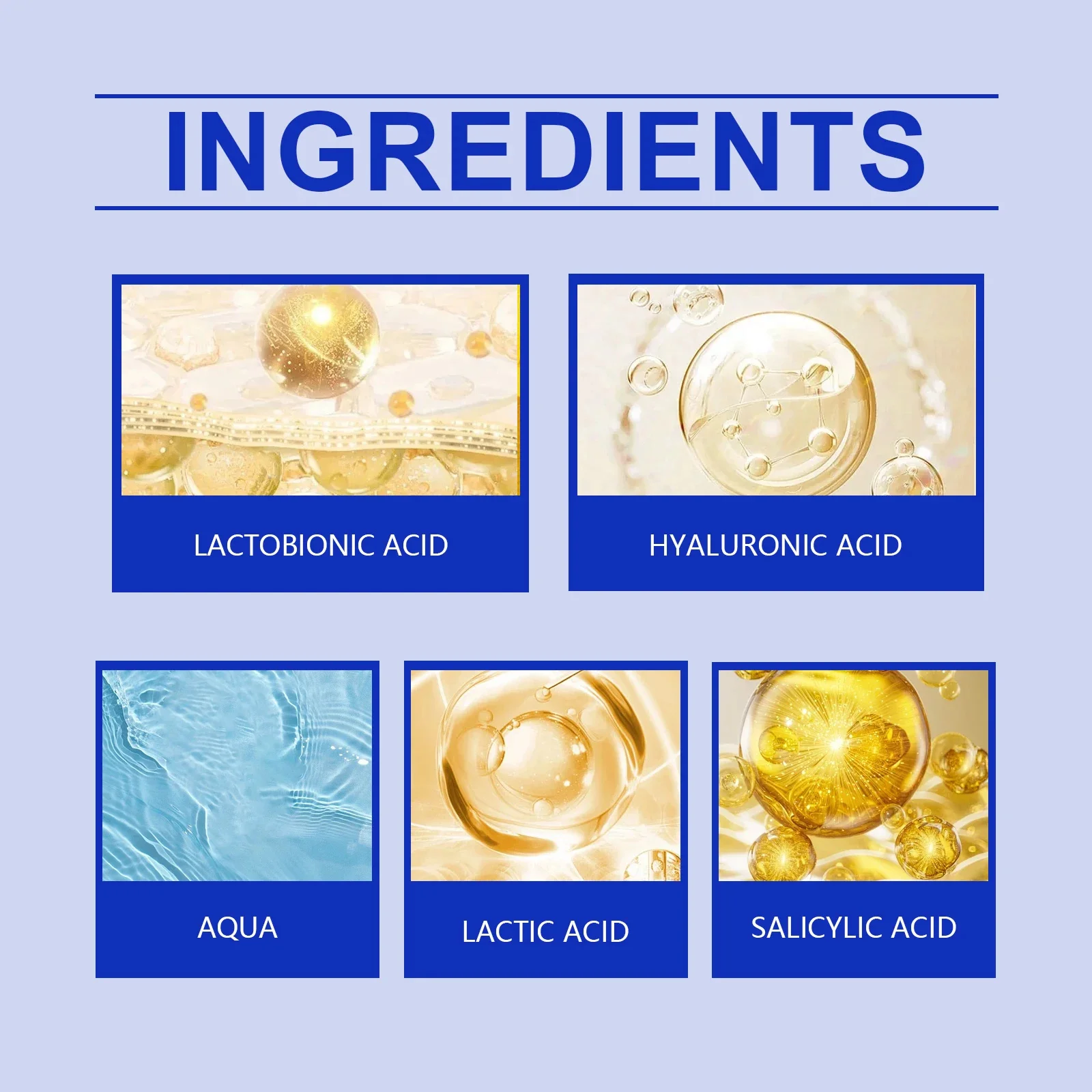 Facial Serum Facial Essence Blue Microneedle Shrink Pores Whitening Lifting Firm Fine Line Moisturise Melanin Remove Skin Care Product