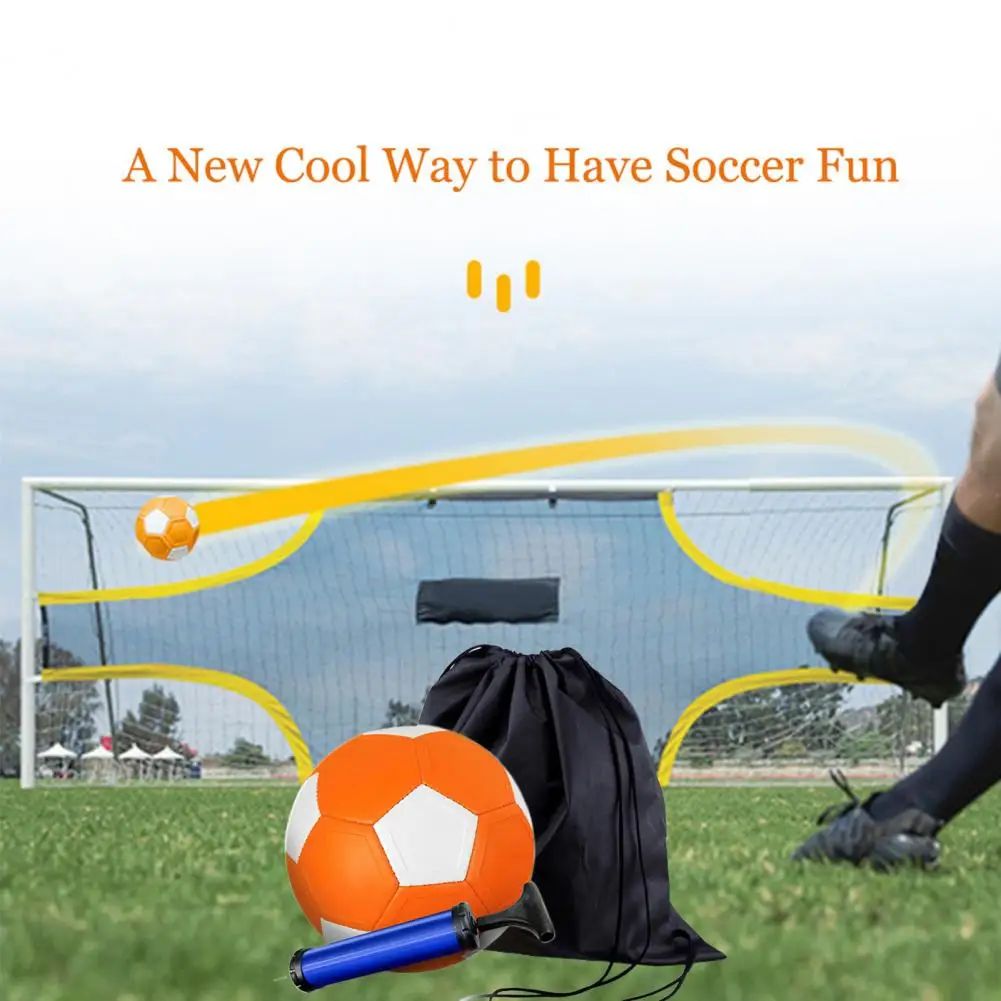 Kids Football Toy with Pump Bright Color Scratch-proof Wear Resistant Outdoor Inflatable EVA Soccer Ball for Game Competition kids toy eva soccer ball with pump for kids outdoor game competition bright color scratch proof wear resistant football toy fun