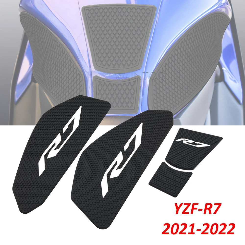 

Motorcycle Anti-Heated Gas Tank Side Traction Knee Protector Anti Slip Pad For Yamaha YZF-R7 YZF R7 YZFR7 2021-2022