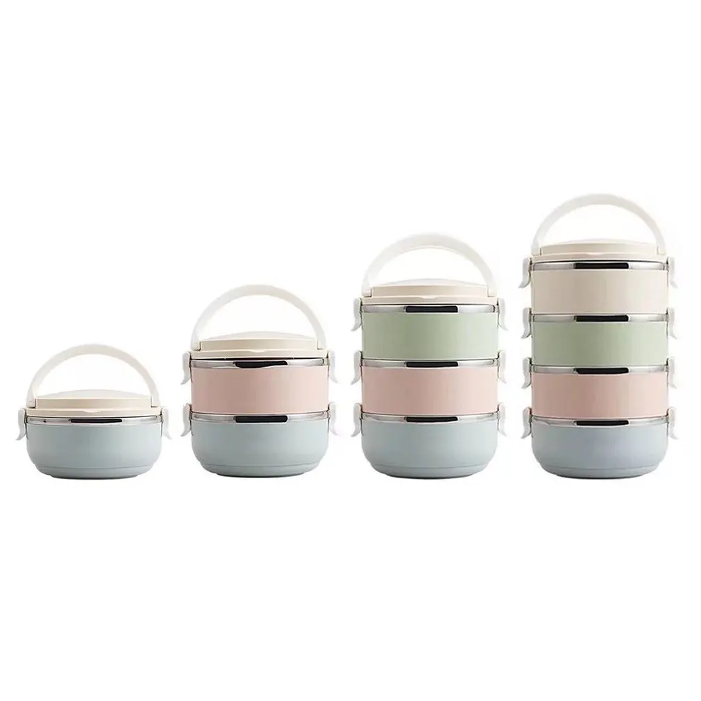 500ml 700ml Stainless Steel Lunch Box Portable Insulated Lunch Container Set  Stackable Bento Lunch Box Leak-proof Food Container - AliExpress