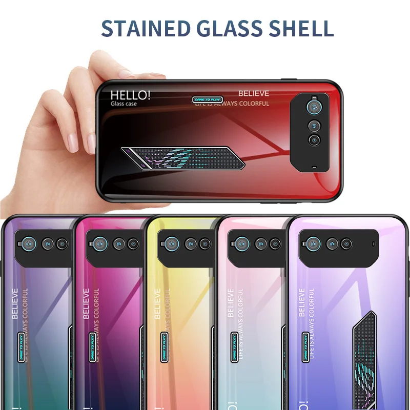 Armor PC For Asus ROG Phone 6 6D Glass Case Mirror Hard Protective