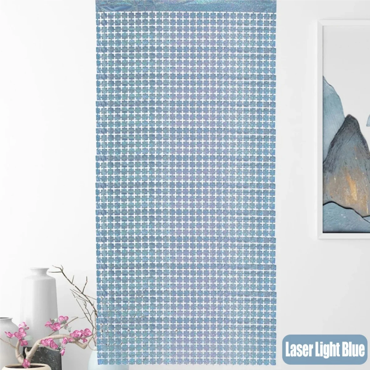 Sparkling Square Glitter Curtain Backdrop - Gold, Silver & Pink Shimmer Wall Decor
