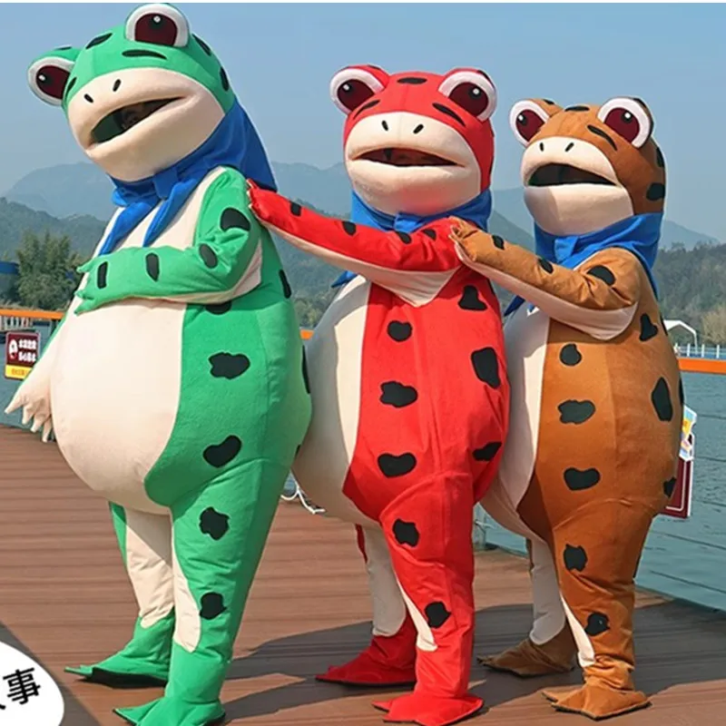 Inflatable cartoon doll clothing, frog wedding celebration clothing, birthday celebration commercial play, polar bear, giant pan