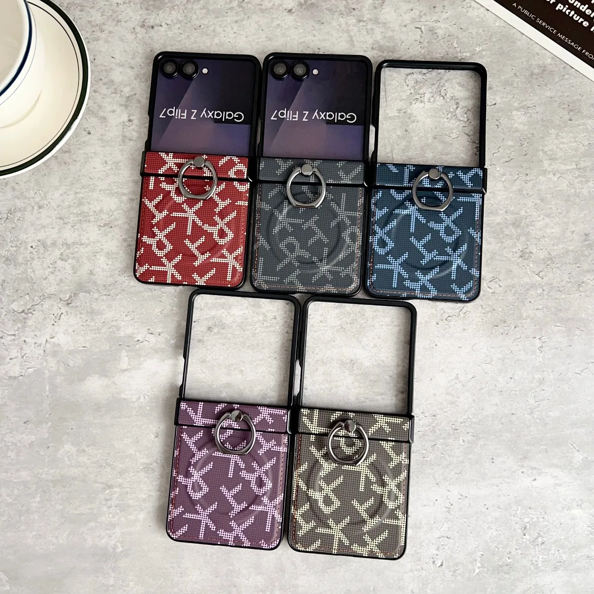 Magnetic Ring Holder Phone Case with Shockproof Hinge Protection and MagSafe Compatibility