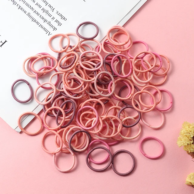 100PCS/Set Girl Hair Ring Children Ponytail Elastic rubber band hair band Hair Accessories girl Headband Scrunchie Headdress Set 100pcs-6