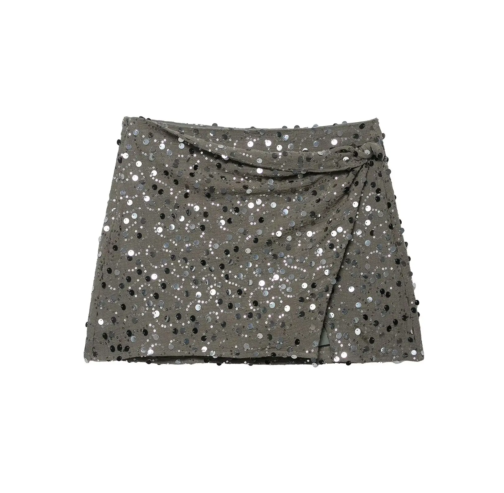 Chic Elegant Sequin Mini Skirt Women Fashion Party Slim Sexy Female Short Skirts 2026 Summer Street Club Shining Lady Skirt