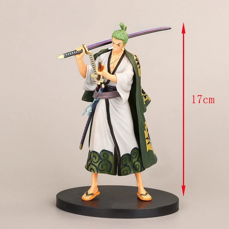 18cm One Piece Land of Wano Country Law Luffy Zoro Anime Figures Desktop Collection Model Ornamenten PVC Toys Children Gift Toy star wars toys Action & Toy Figures