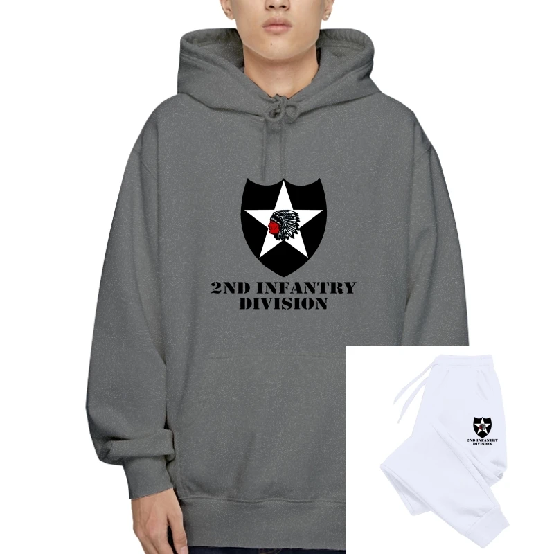 

2020 New Summer High Quality Sweatshirt Hoodies Army 2nd Infantry Division Full Color Veteran T-Sweatshirt Hoodies Cool T-Sweats