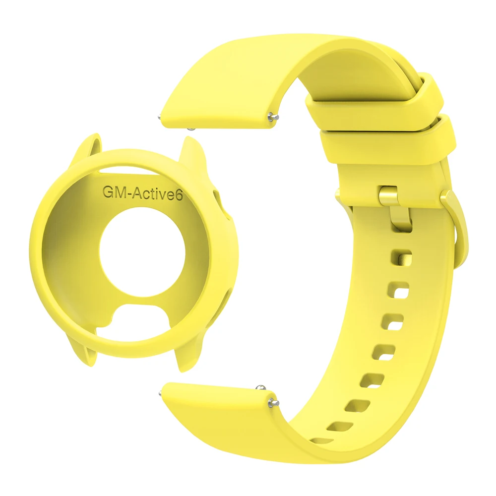 Silicone Case and Strap Set - Soft Protective Skin Cover and Wristband Replacement