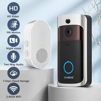 Video Doorbell WIFI Wireless Doorbell HD IR Night Vision PIR Intelligent Home Door Bell Camera Video Intercom Alarm Chime