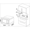 24 Inch 60cm Built-in Microwave With 0.7 Cu.ft. 20L Capacity, Touch Control, Black Microwave Oven 4