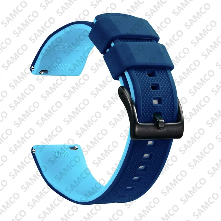Enhanced Quick Release Silicone Watch Strap - Premium Rubber Band Replacement