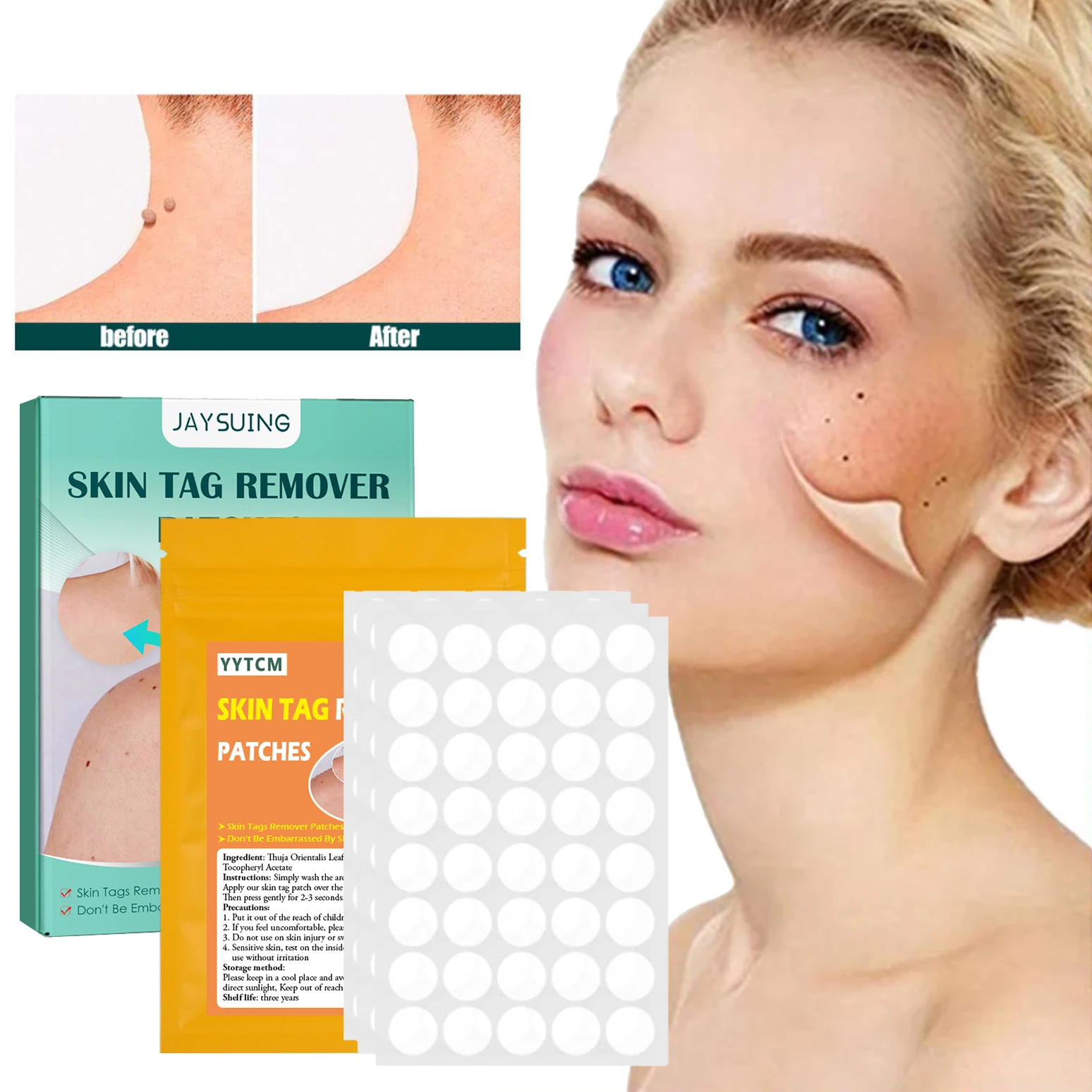 

120/240/480pcs Warts Remover Plaster Skin Tags Remover Wart Treatment patch Herbal Extract Foot Corn Plaster Acne Warts Stickers