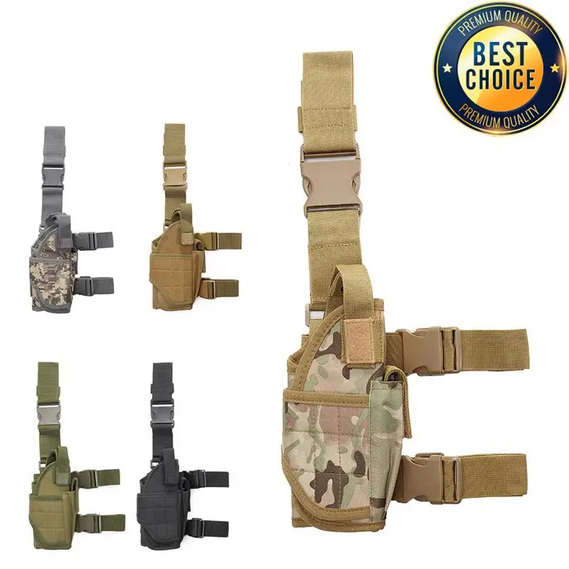 Drop Leg Tactical Thigh Pistol Gun Holster with Magazine Pouch Airsoft  Right Hand Handguns Case Adjustable Strap for Men - AliExpress