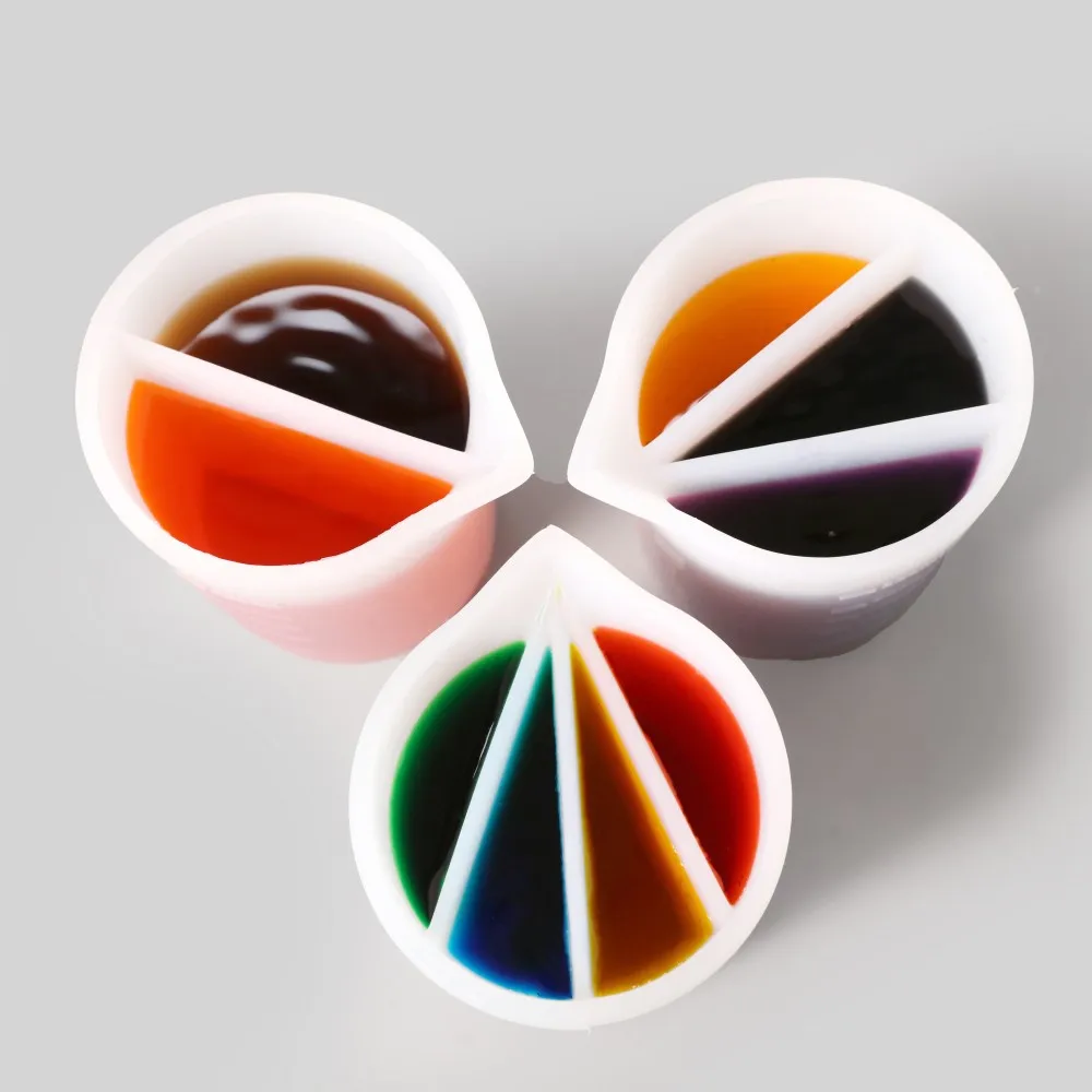 500ml Silicone Split Pouring Cups Non-Stick Mixing Cups Jesmonite/Resin/Fluid Painting