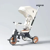 Children’s Tricycle Multifunction Folding Baby Stroller Three Wheel Stroller Bidirectional Pram for Kids Trolley Baby Carriage