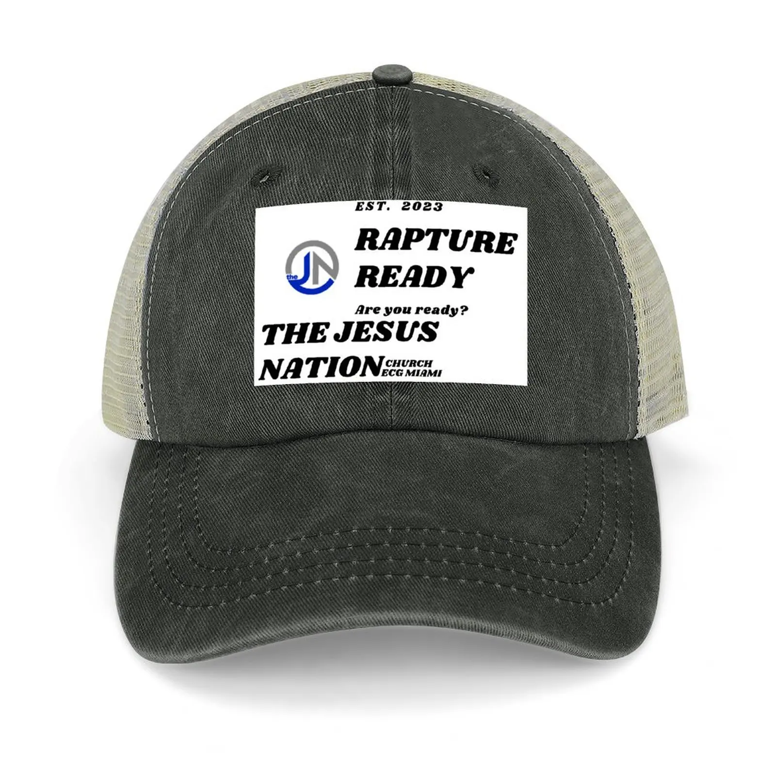 

Scripture Rapture Ready-Jesus Nation Church Cowboy Hat Snap Back Hat Bobble Hat Caps For Men Women's