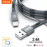 PZOZ Usb Cable For iphone cable 14 13 12 11 pro max Xs Xr X SE 8 7 6s plus ipad air mini fast charging cable For iphone charger 1