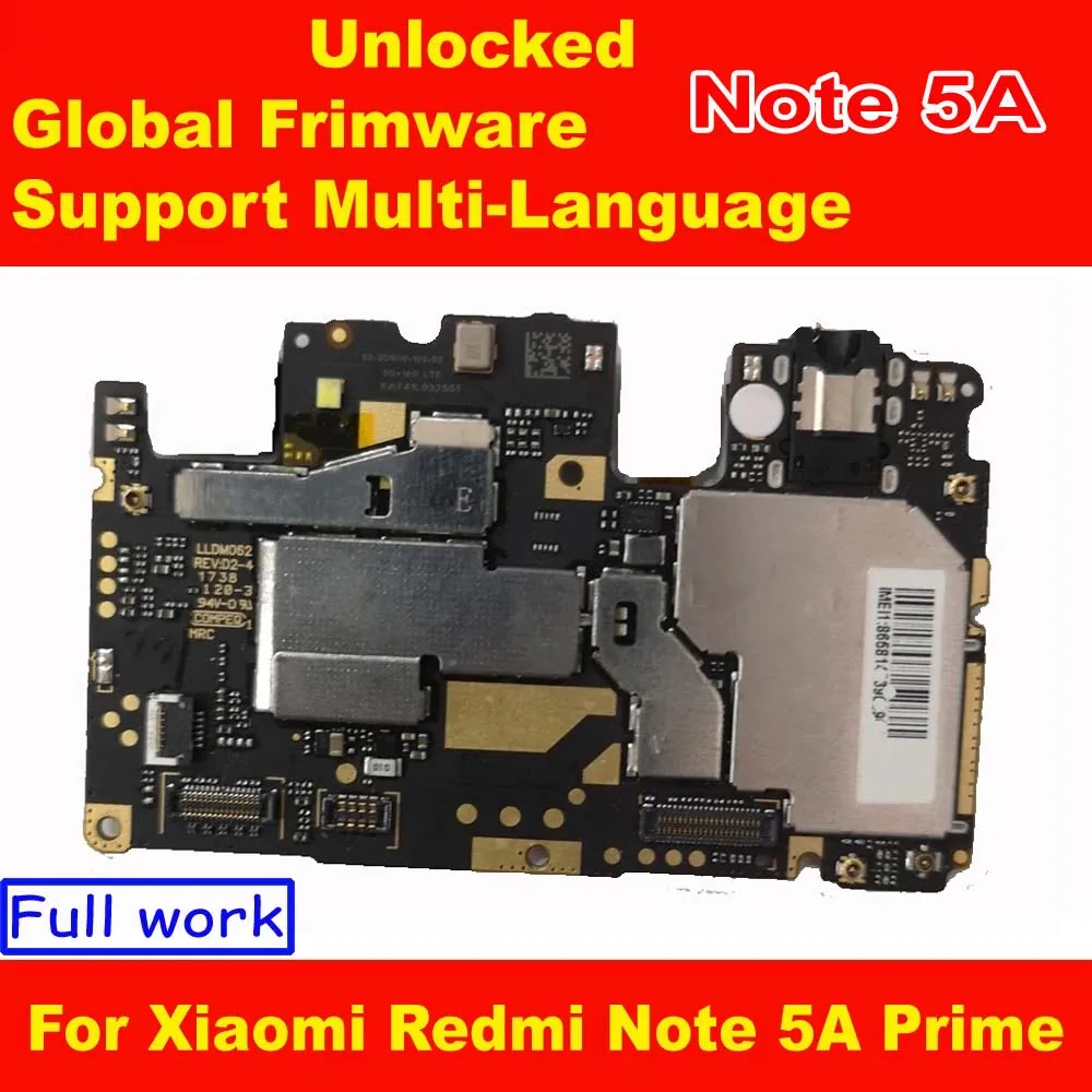 Global-Firmware-Unlocked-MainBoard-For-Xiaomi-Redmi-Note-5A-Note5a ...