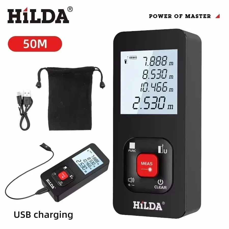 Laser Rangefinder 50M/100M/120M Distance Meter Laser Tape Measure Building Professional Meter Ruler Test Tool
