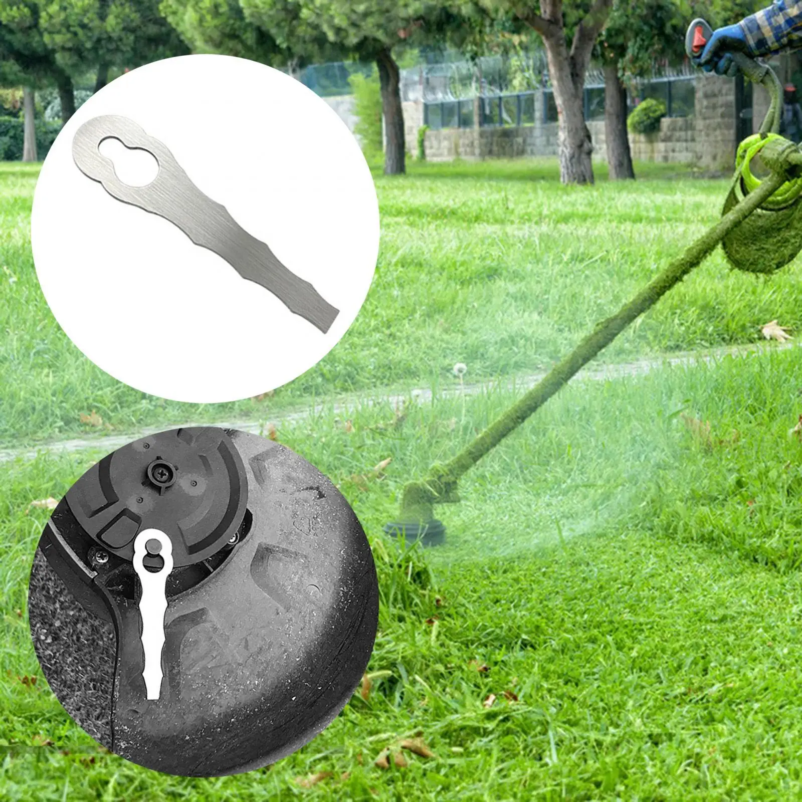 

Mower Trimmer Cutter Blade Sturdy Durable Replaces Electric Weeder Blade Garden Trimmer Machine Accessory for Mower Grass Timmer