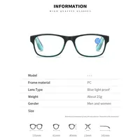 Anti Blue Light Reading Glasses Fashion Women Men Clear Sqaure Computer Presbyopic Eyeglasses Spring Legs Frame Eyewear 6